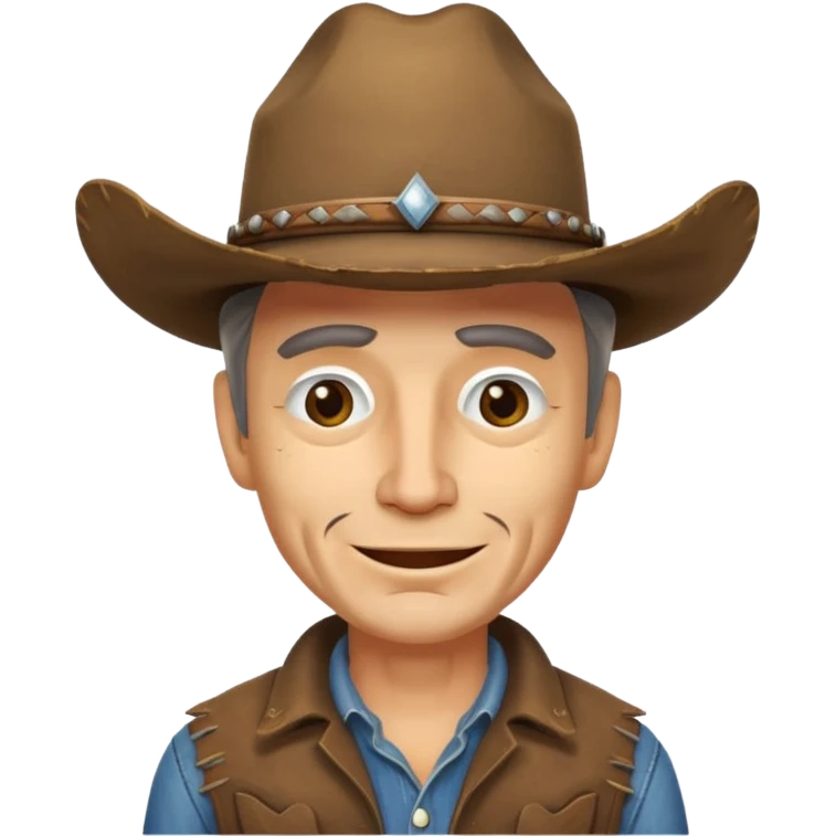 Drunk cowboy with smirk emoji