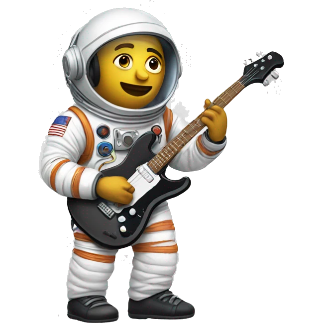Musician with a space suit emoji