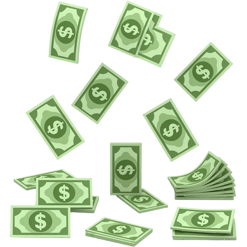 money falling emoji
