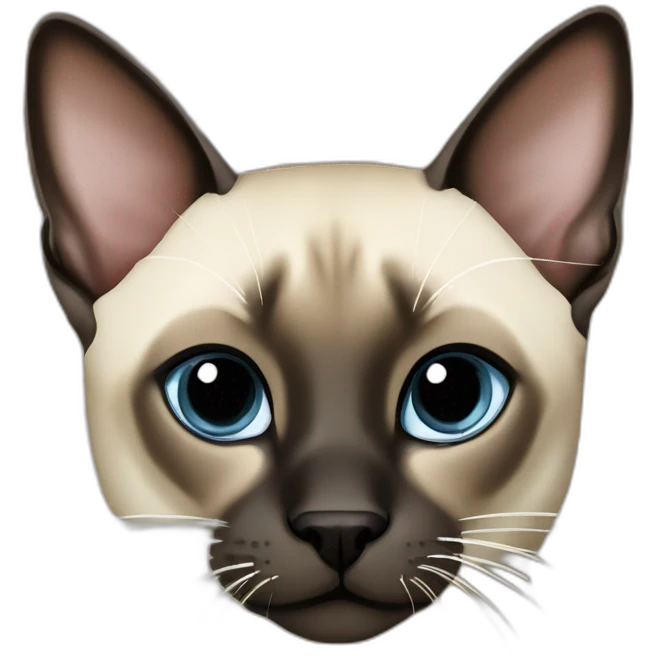 Seal point Siamese emoji
