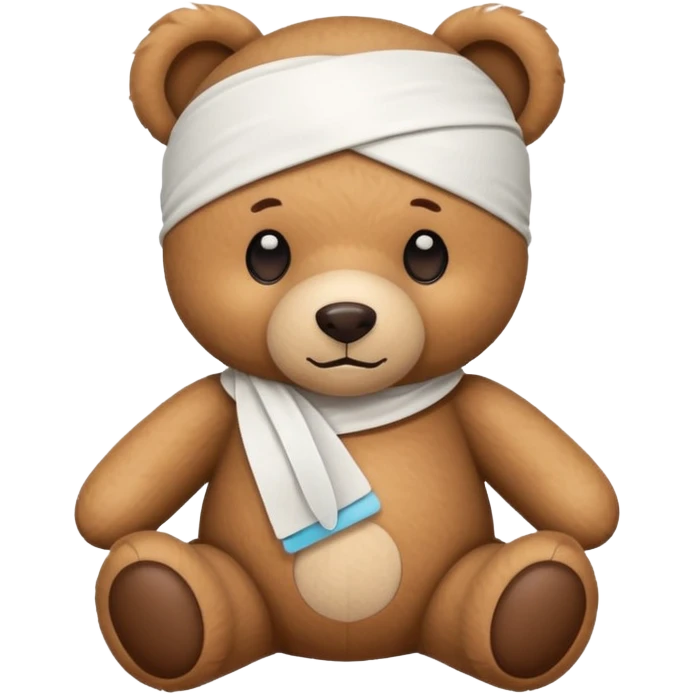 Teddy head injured emoji