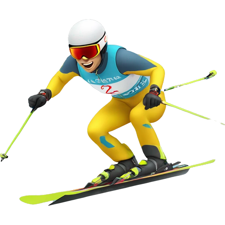 ski racing emoji