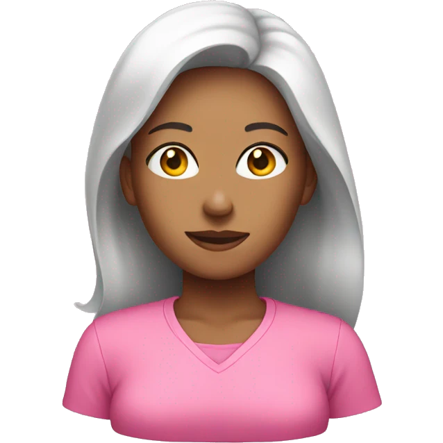 Women with pink shirt  emoji