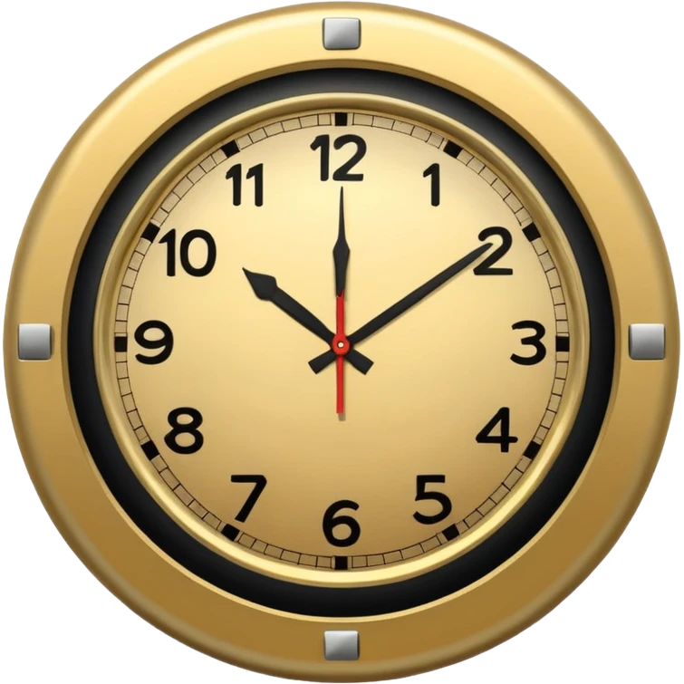 A clock emoji is drawn without any details that would suggest it's a clock. emoji