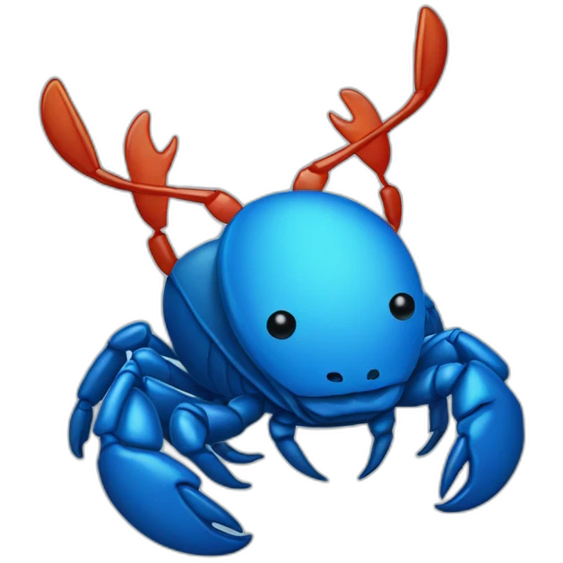 Blue Lobster hat emoji