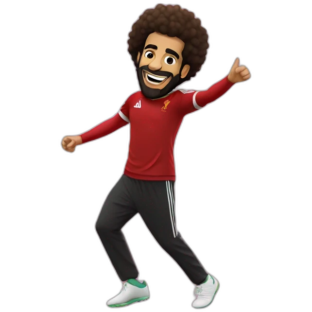 Mo salah dancing,realstic emoji