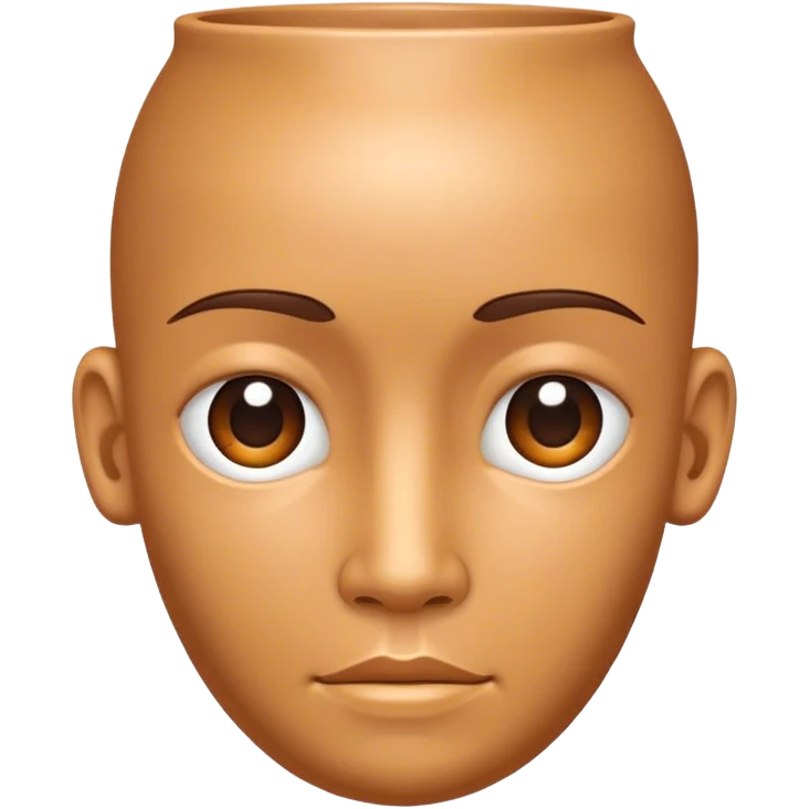 Vase human head  emoji