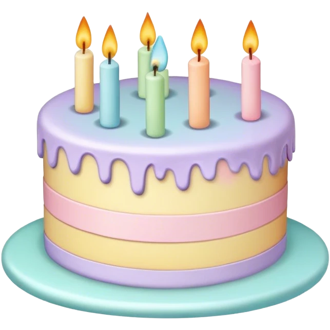 Pastel cake emoji