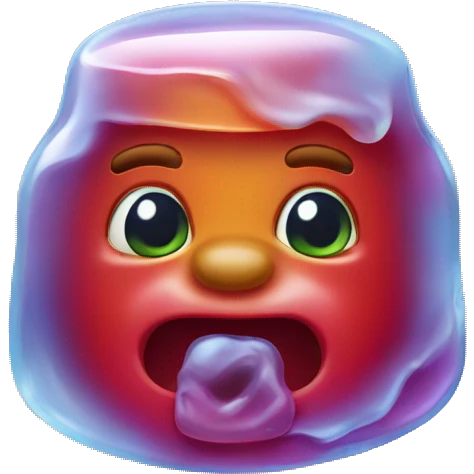 Head of Gummy bear freeze emoji