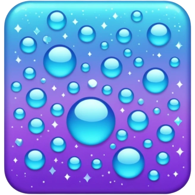 Glitter purple and cian like emoji