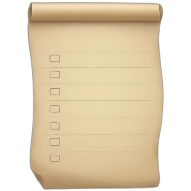 Empty list emoji