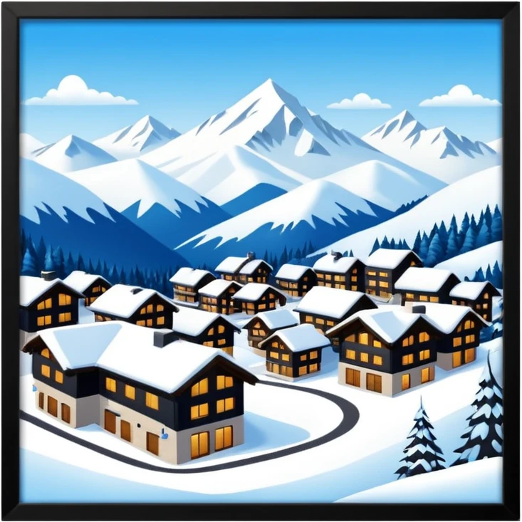 luxus ski resort emoji
