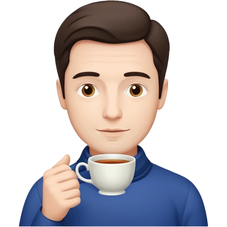 A british man with lots of tea emoji