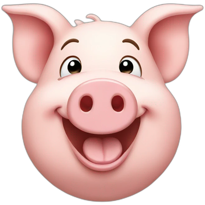 Pig with smile  emoji