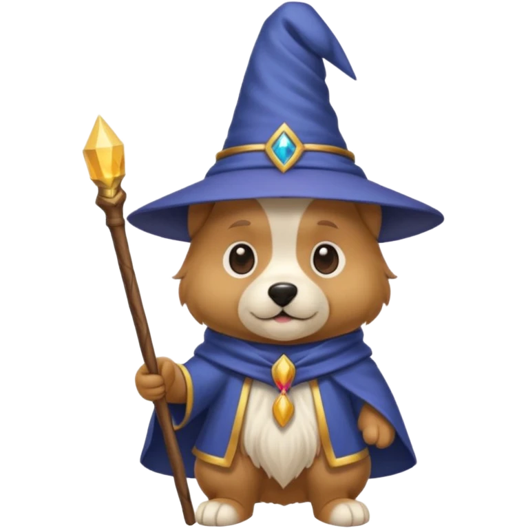 Dog wizard emoji
