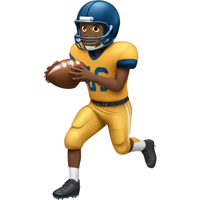 a boy playing football emoji