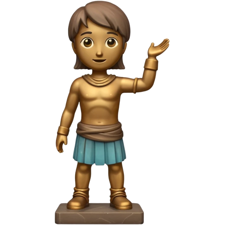 You are creating 4 in one image, make ONE bronze one  emoji