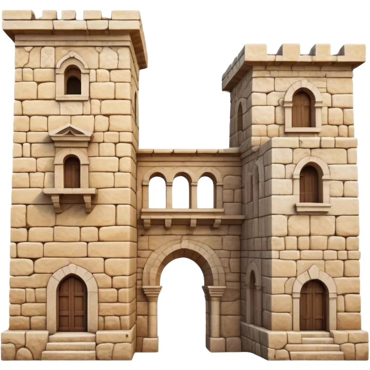 Cinematic Realistic Byblos Old City Landmark Emoji, depicted with ancient, weathered stone structures rendered with lifelike detail and nostalgic, warm lighting. emoji