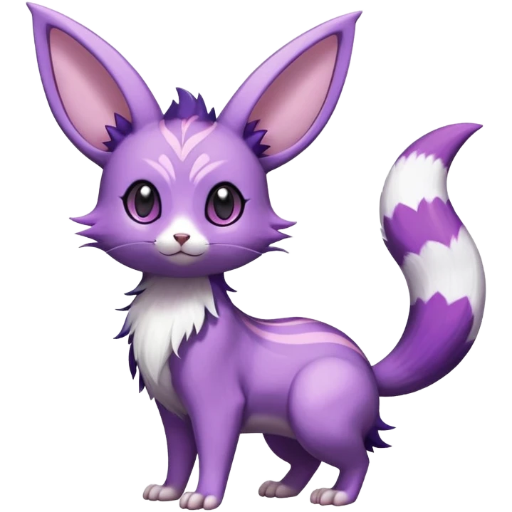 Shiny Furret-Espeon-Noibat-Hybrid (Full body) emoji