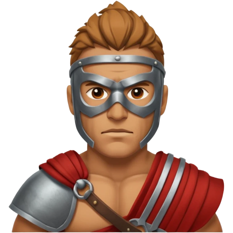 gladiator with mask emoji
