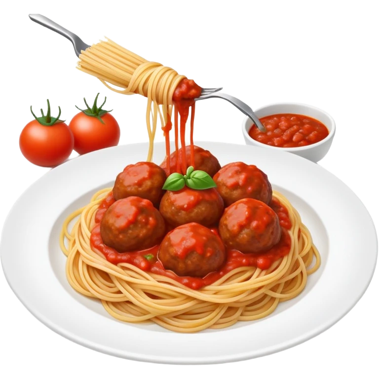 spaghetti with meatballs emoji