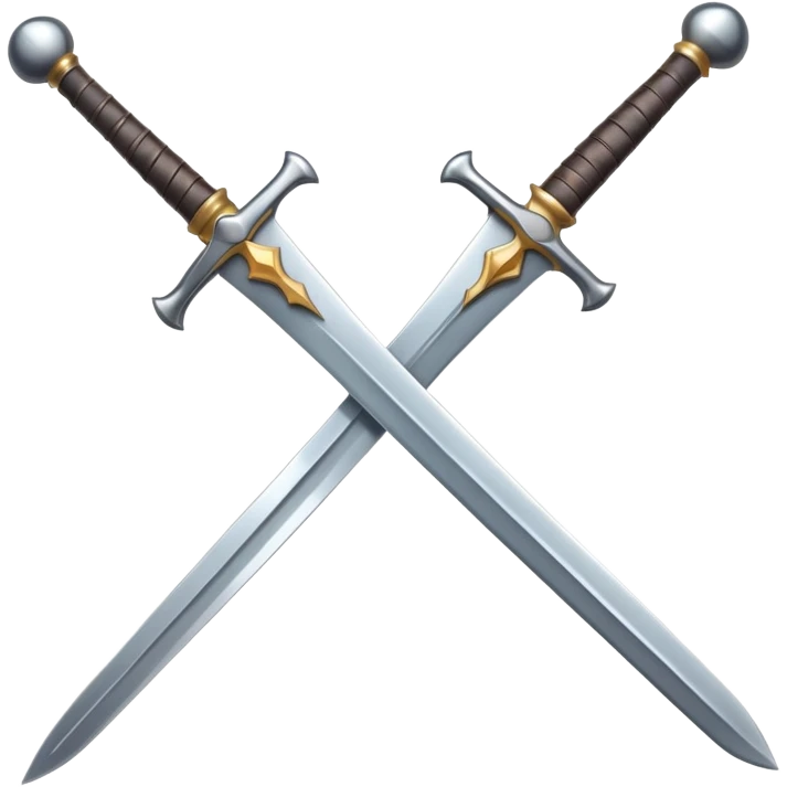 small size cartoonish sword emoji