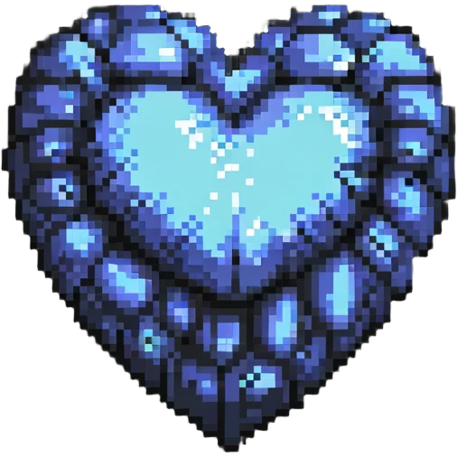 pixelated heart emoji