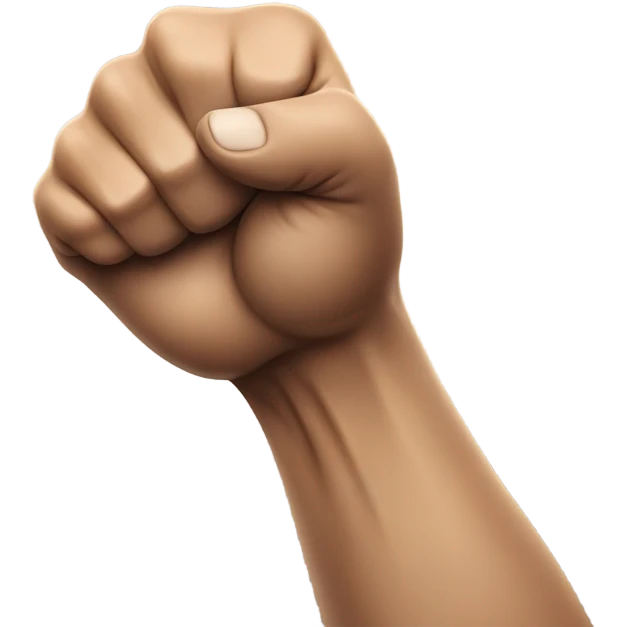 Emoji arm reaching aggressively emoji