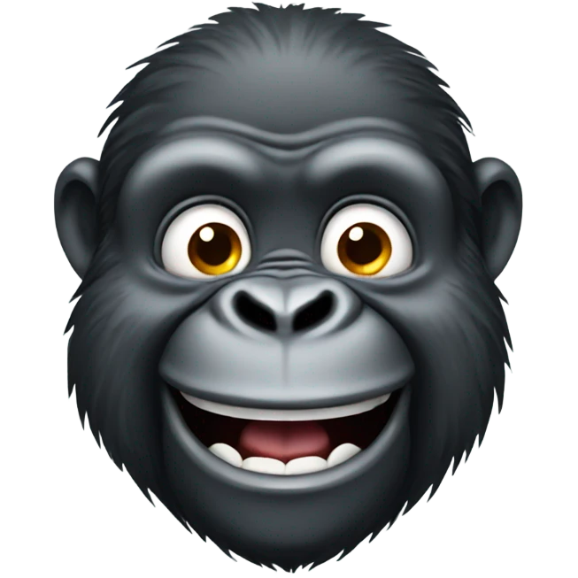 Gorilla smiling  emoji