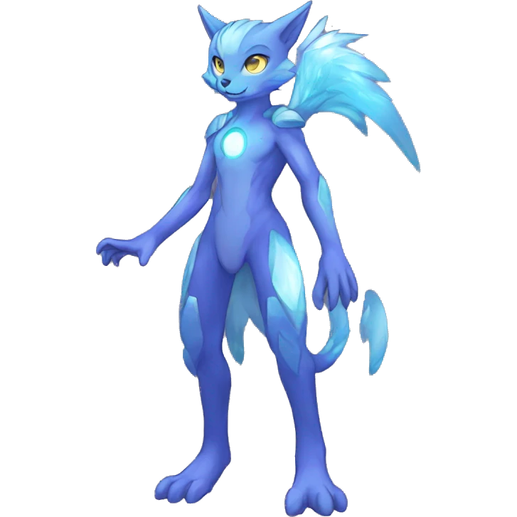 Shiny Anthro Sona Fakemon Nebula Full Body emoji
