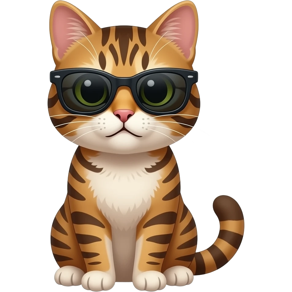 Cat wearing sunglasses emoji