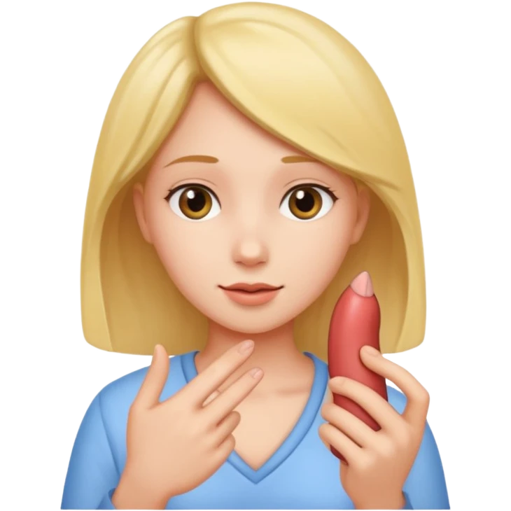 Девушки трогают хуй emoji