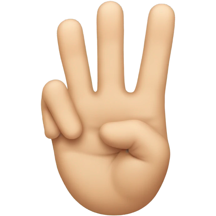 3 fingers  emoji