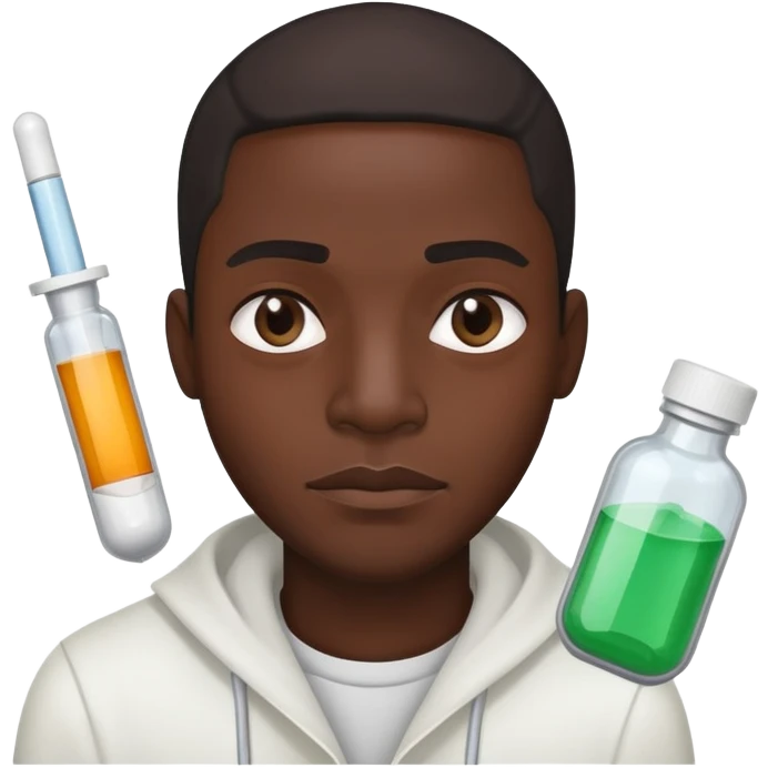 black men with drugs emoji