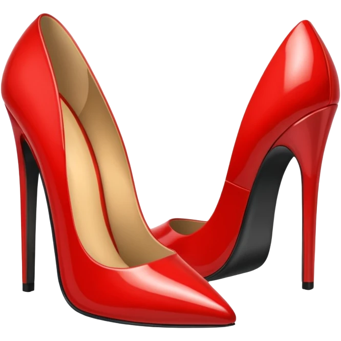 red sexy high heel emoji