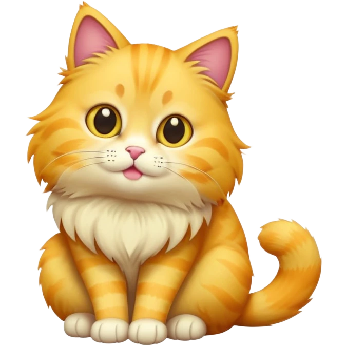 жёлтый кот emoji