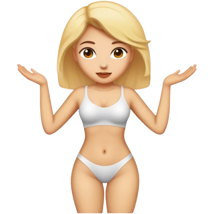 Realistic woman’s body emoji
