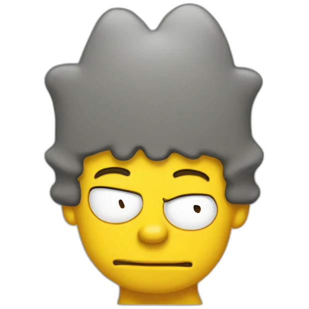 Bart Simpson who show his butt emoji