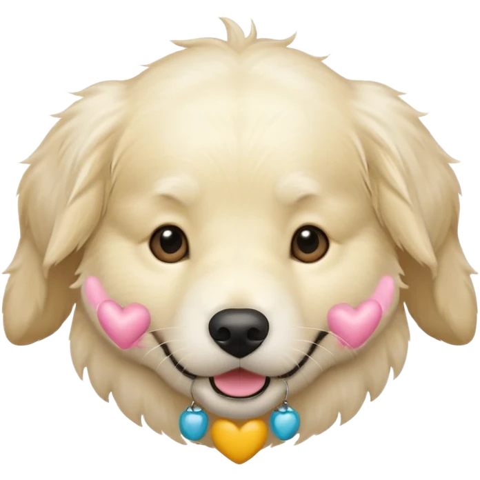 White golden retriever  emoji