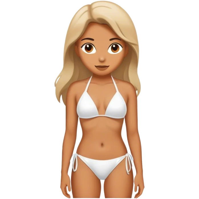 white bikini woman emoji