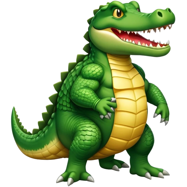 Cocodrilo superheroe emoji