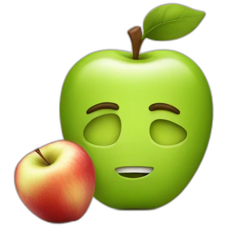 adam with apple emoji
