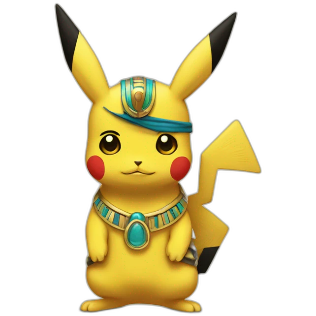 egyptian style pikachu emoji