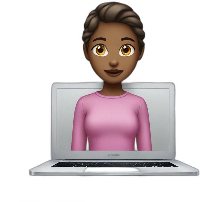 Girl-with-MacBook emoji