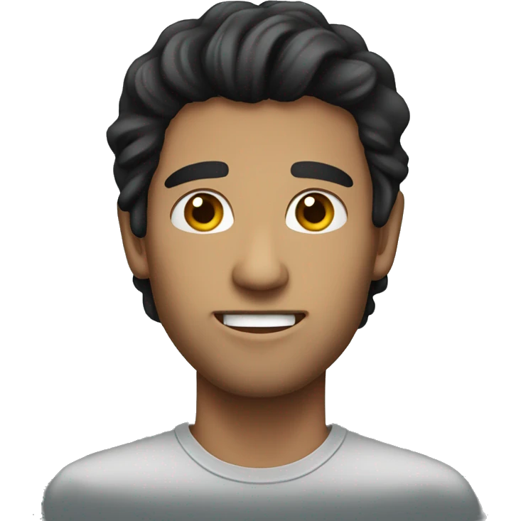 long dark haired guy emoji