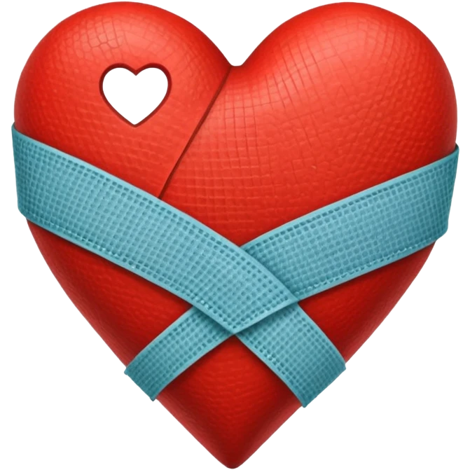 heart with a bandage and dark shading emoji