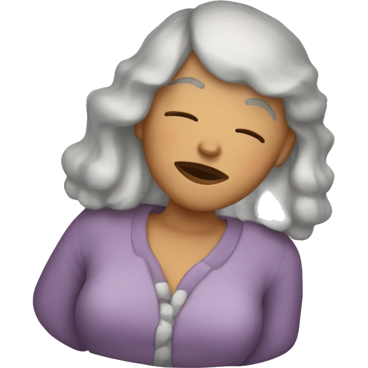Sleppy lady emoji