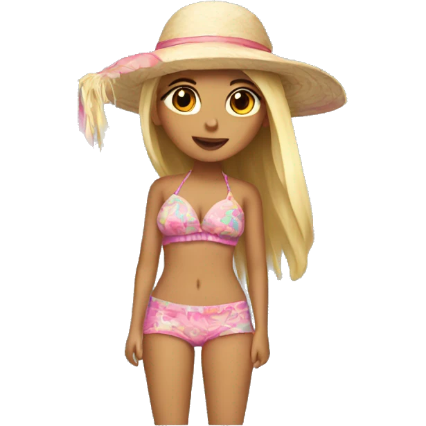 girly beach emoji