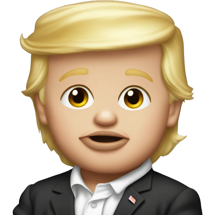 Donald trump as a baby emoji
