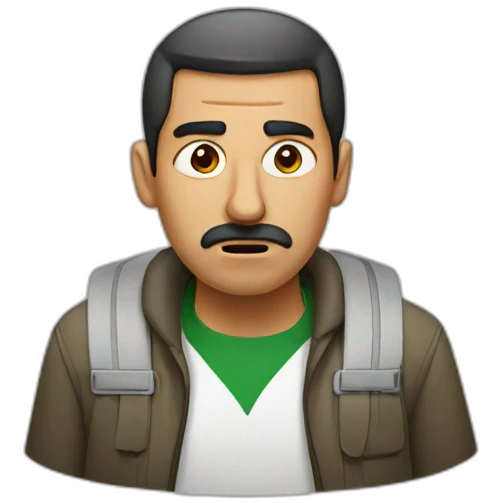 Irritated Algerian man emoji